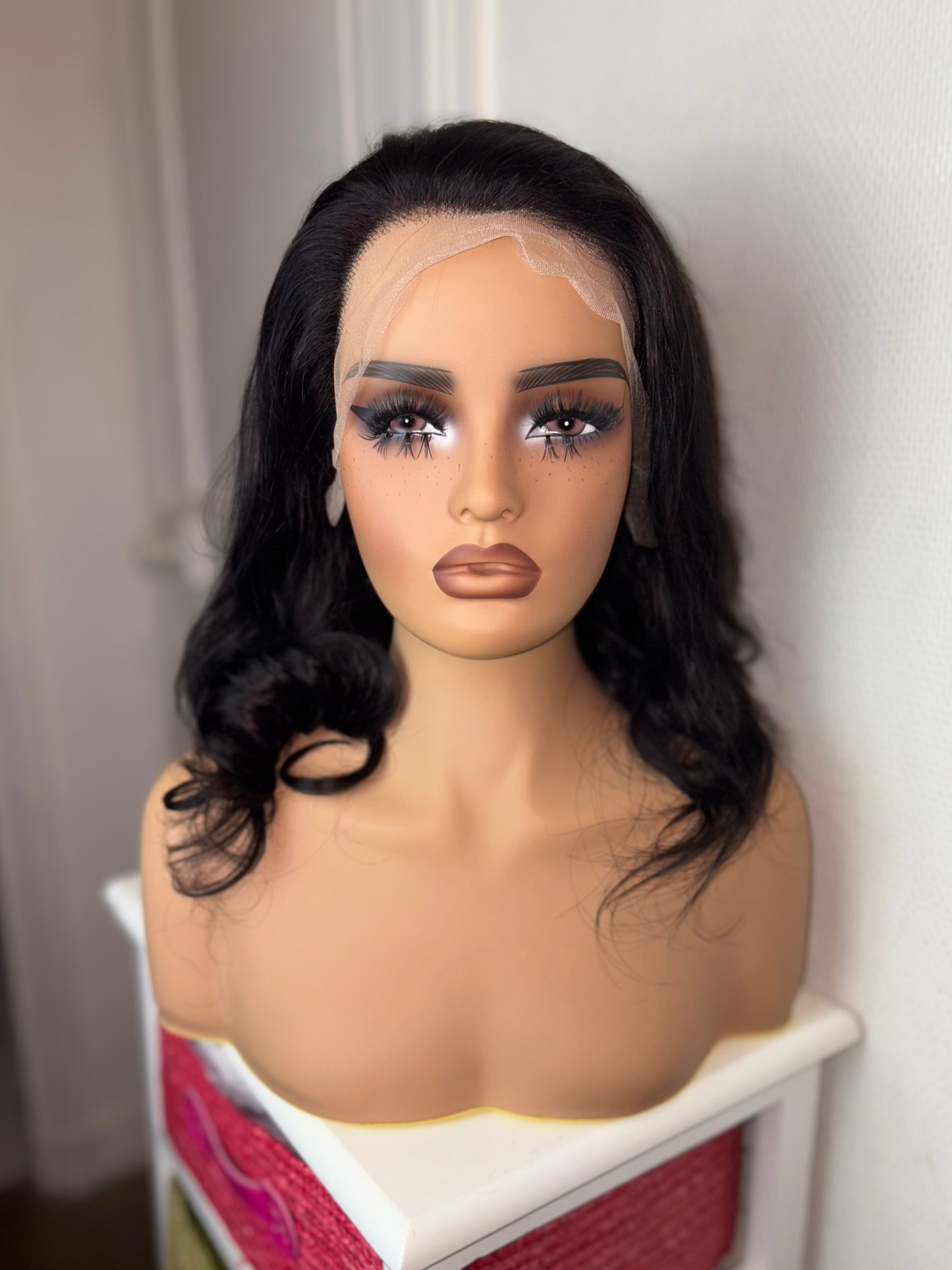 Perruque Body Wave 12" Lace 13x6 en cheveux naturels avec dentelle HD