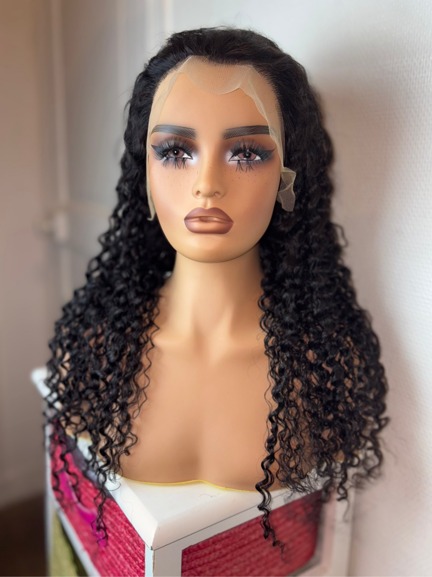 Perruque Jerry Curl 13x6 – Perruque bouclée avec dentelle HD
