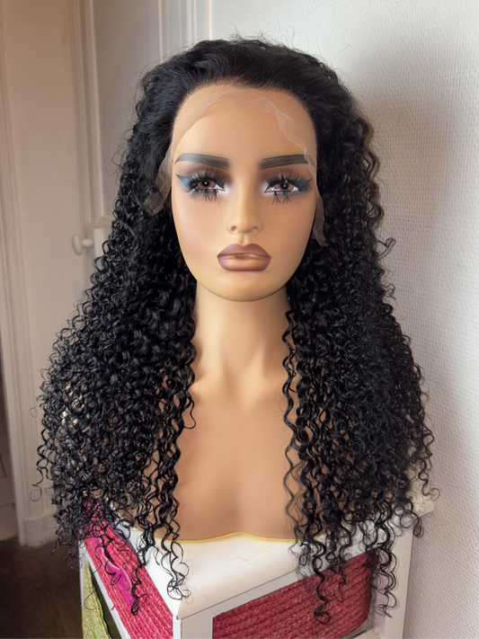 Perruque Jerry Curl 13x6 – Perruque bouclée avec dentelle HD